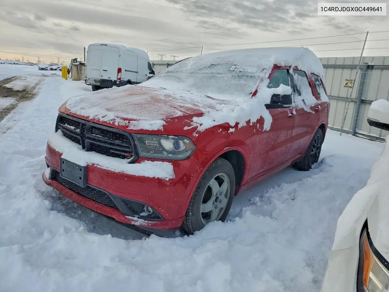 1C4RDJDGXGC449641 2016 Dodge Durango Limited