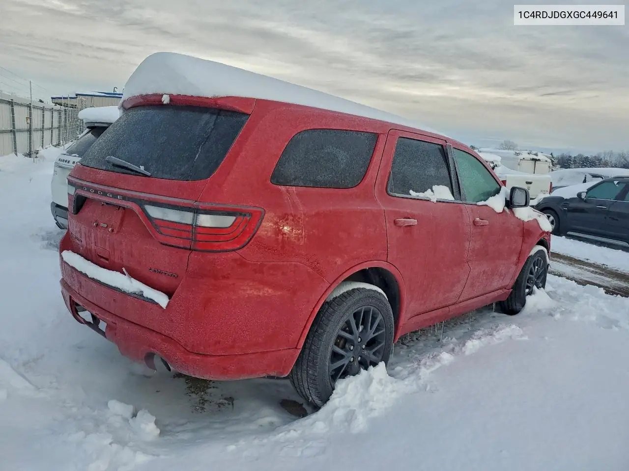 1C4RDJDGXGC449641 2016 Dodge Durango Limited