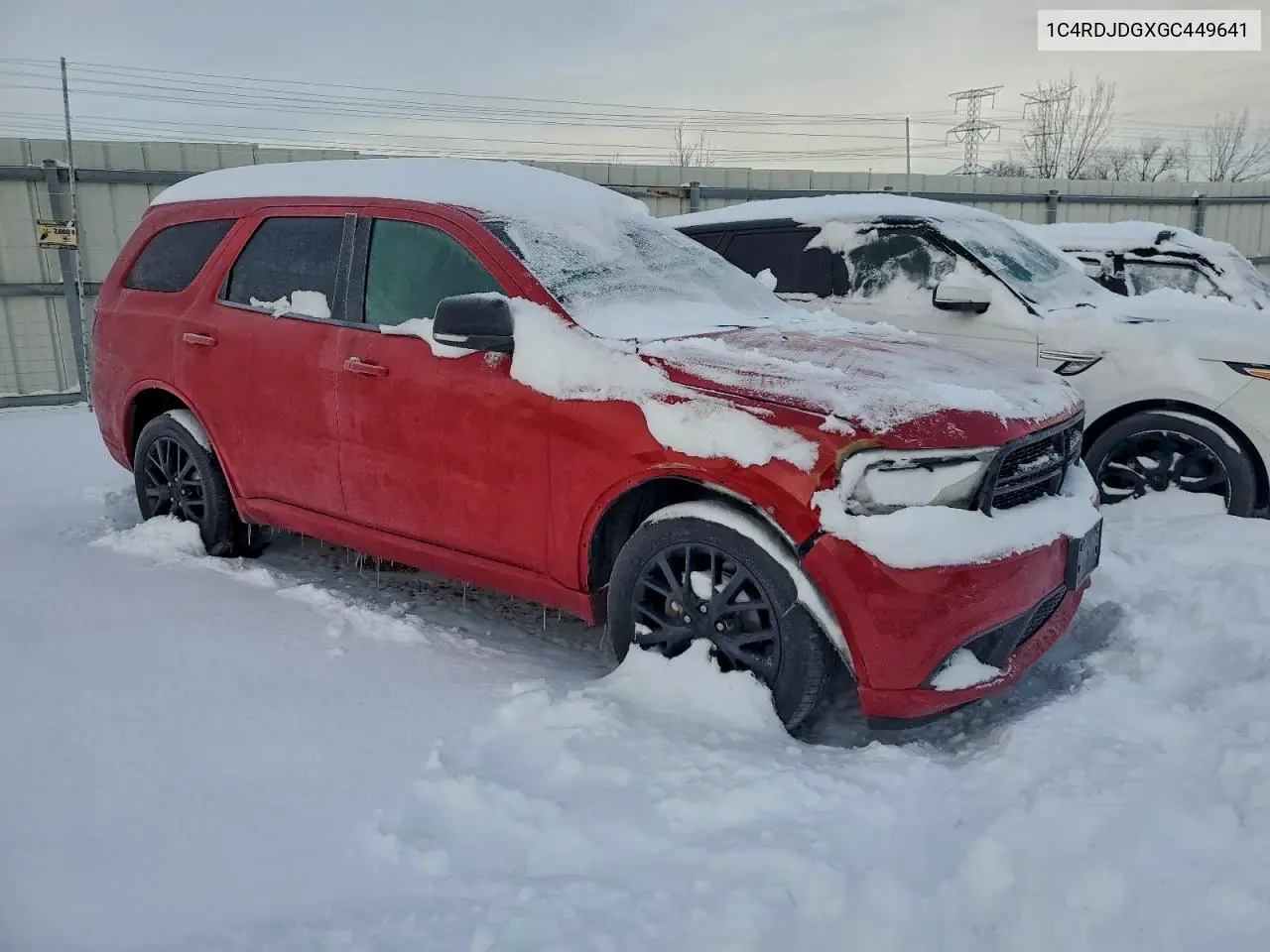 1C4RDJDGXGC449641 2016 Dodge Durango Limited
