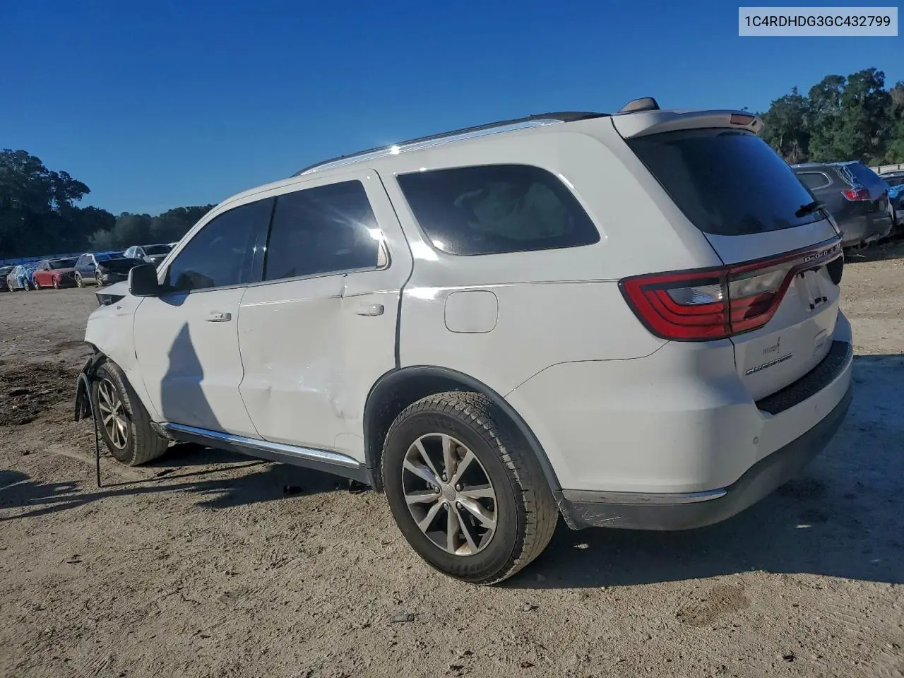 1C4RDHDG3GC432799 2016 Dodge Durango Limited
