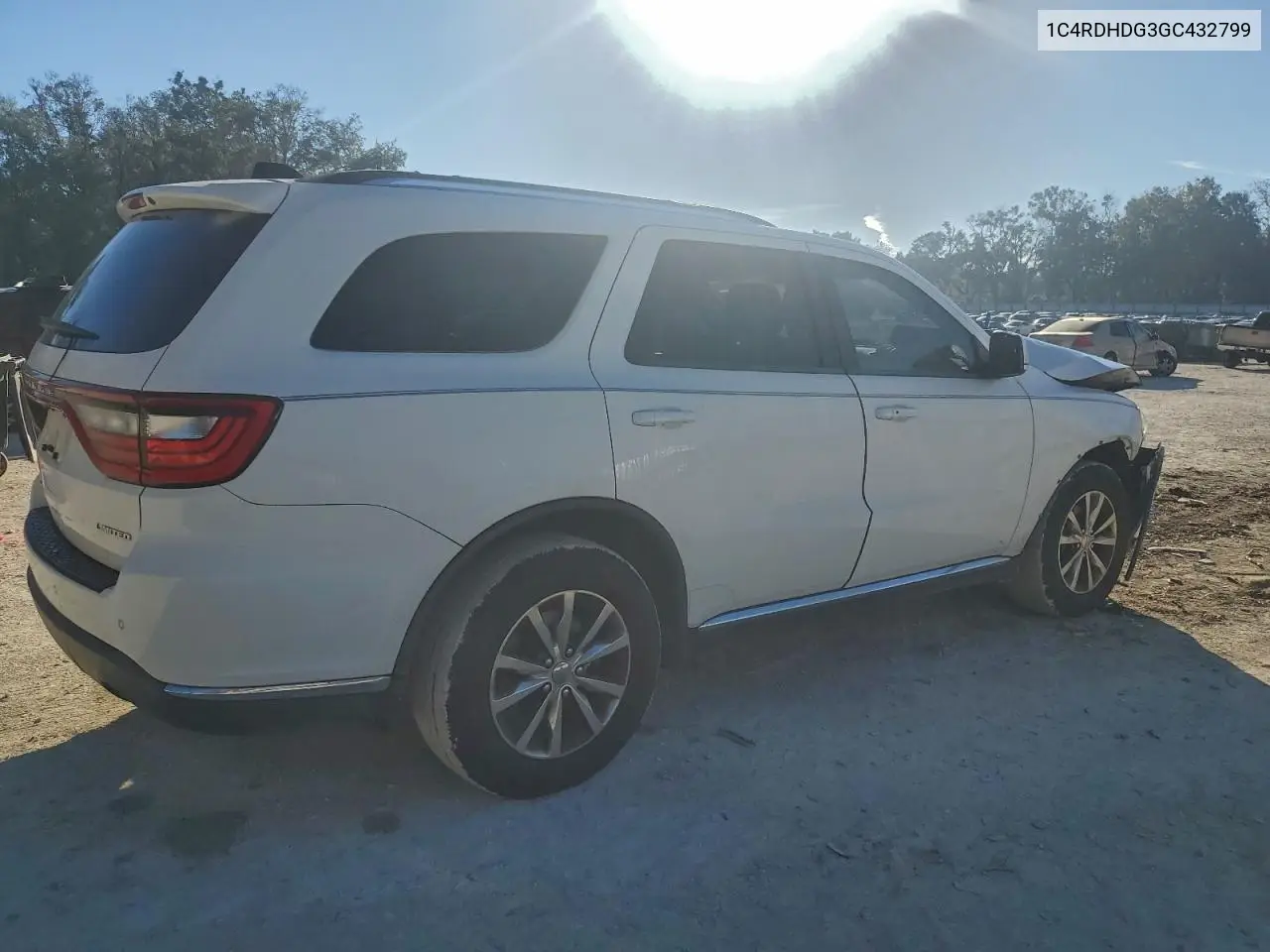 1C4RDHDG3GC432799 2016 Dodge Durango Limited