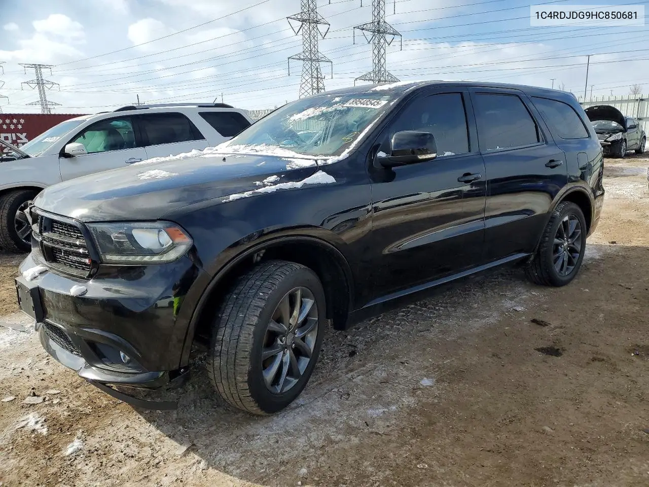 1C4RDJDG9HC850681 2017 Dodge Durango Gt