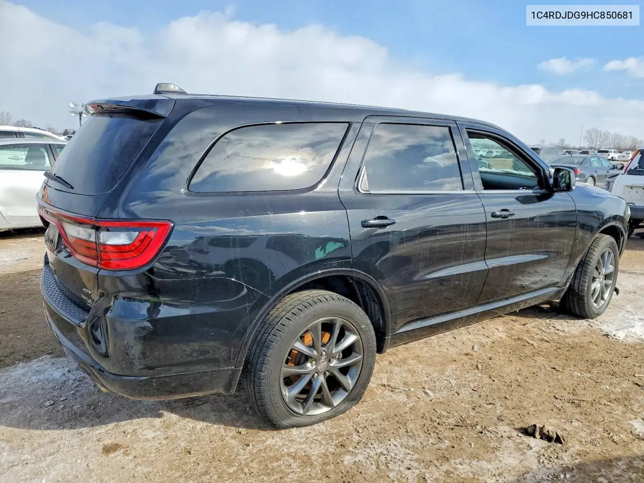 1C4RDJDG9HC850681 2017 Dodge Durango Gt