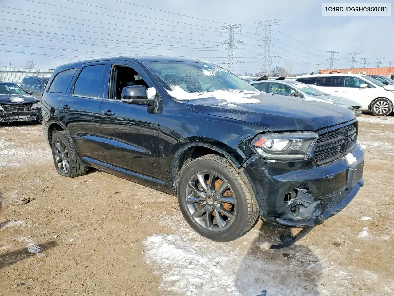 1C4RDJDG9HC850681 2017 Dodge Durango Gt