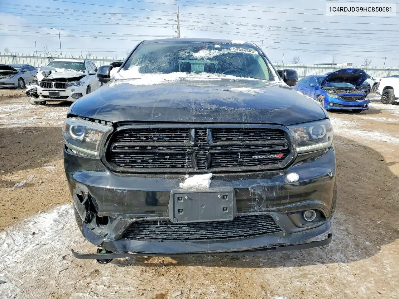 1C4RDJDG9HC850681 2017 Dodge Durango Gt