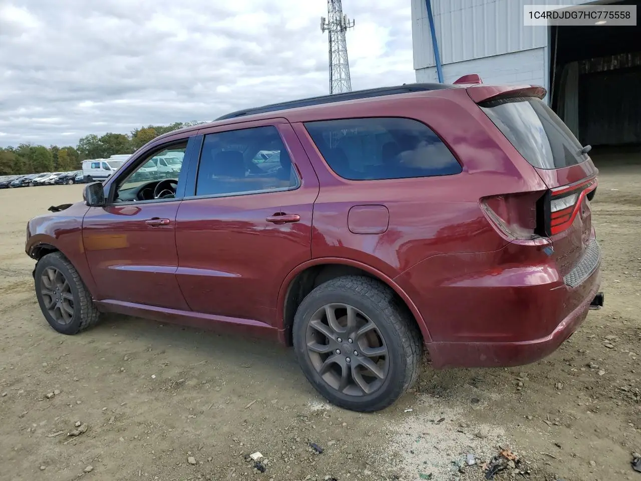 1C4RDJDG7HC775558 2017 Dodge Durango Gt Awd