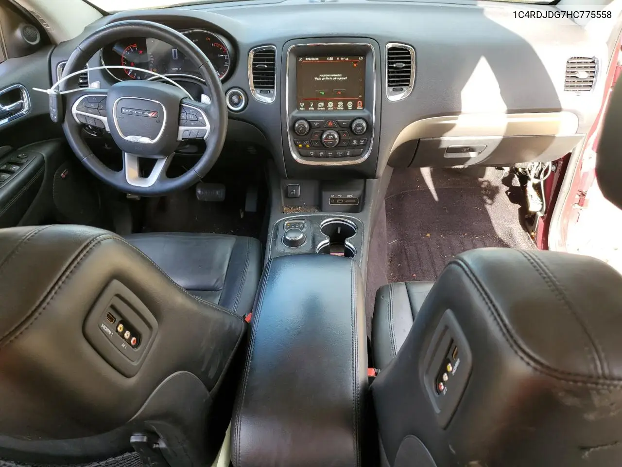 1C4RDJDG7HC775558 2017 Dodge Durango Gt Awd