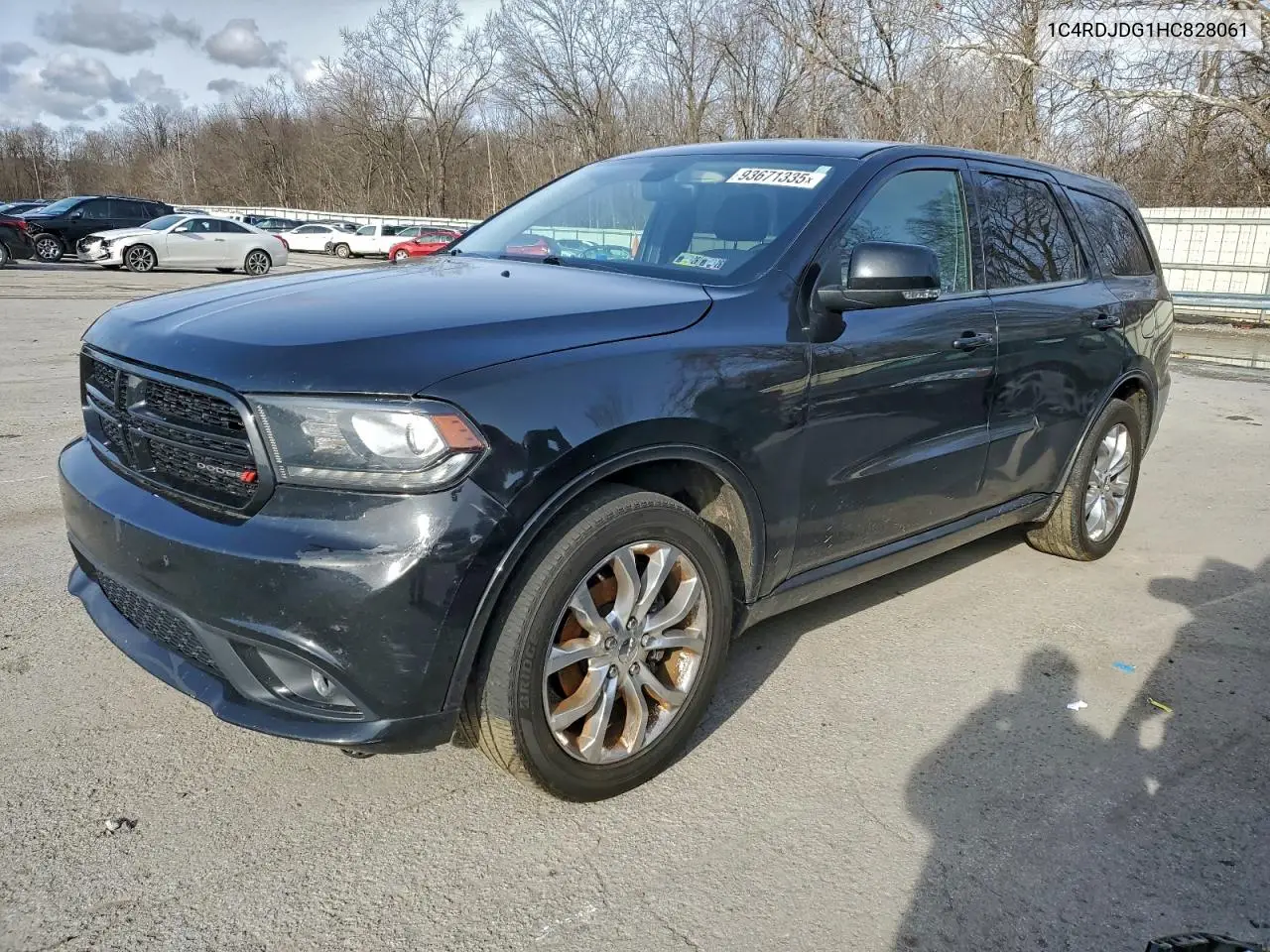 1C4RDJDG1HC828061 2017 Dodge Durango Gt
