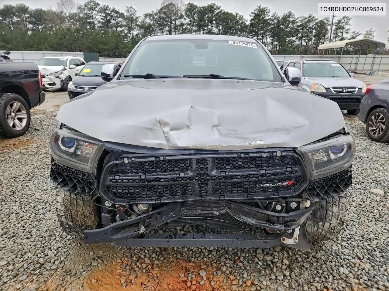 1C4RDHDG2HC869534 2017 Dodge Durango Gt