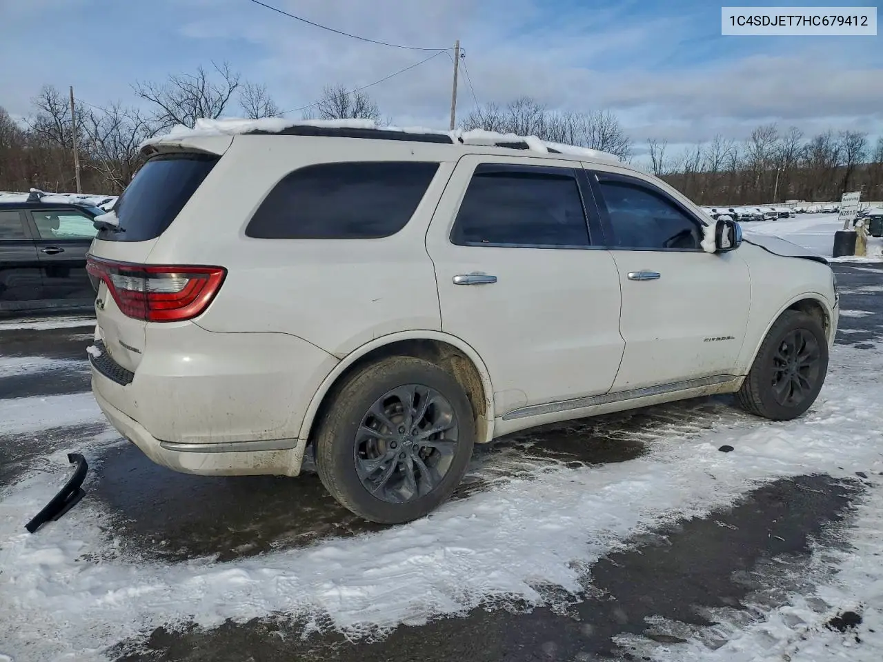 1C4SDJET7HC679412 2017 Dodge Durango Citadel