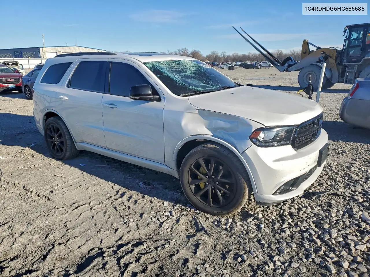 1C4RDHDG6HC686685 2017 Dodge Durango Gt