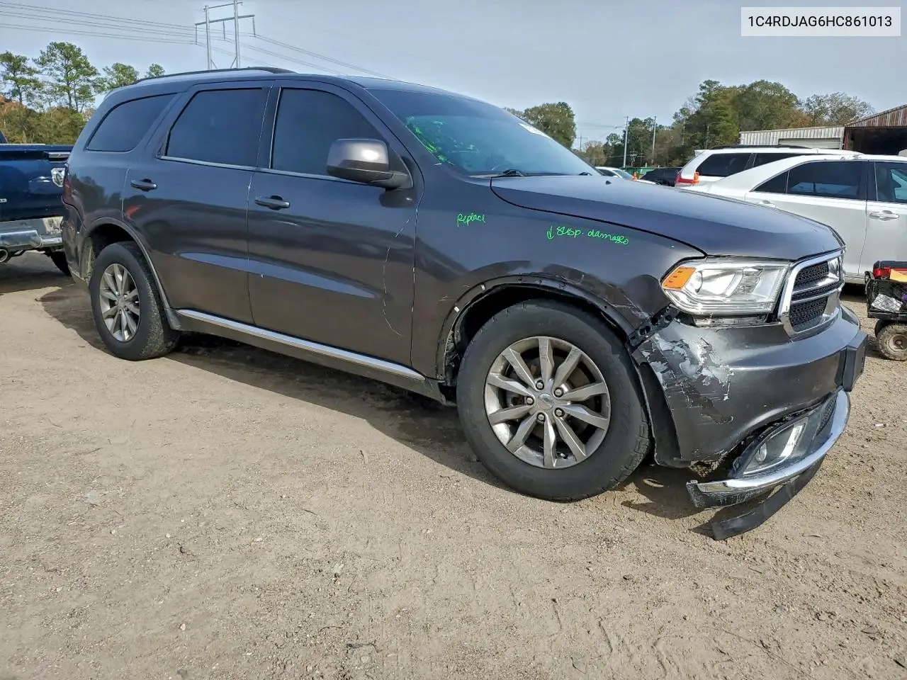 1C4RDJAG6HC861013 2017 Dodge Durango Sxt