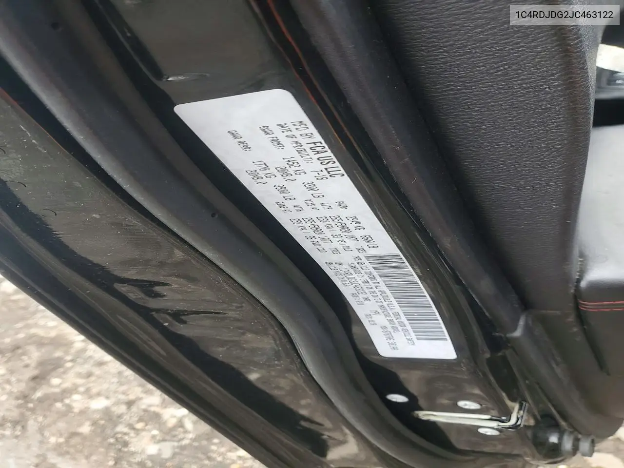 1C4RDJDG2JC463122 2018 Dodge Durango Gt
