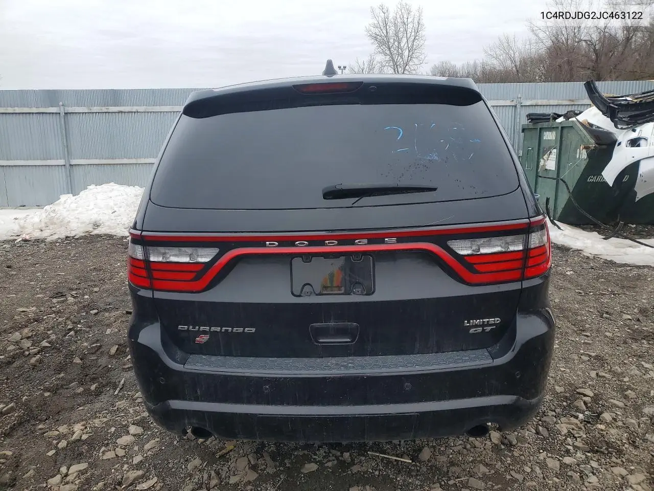 1C4RDJDG2JC463122 2018 Dodge Durango Gt