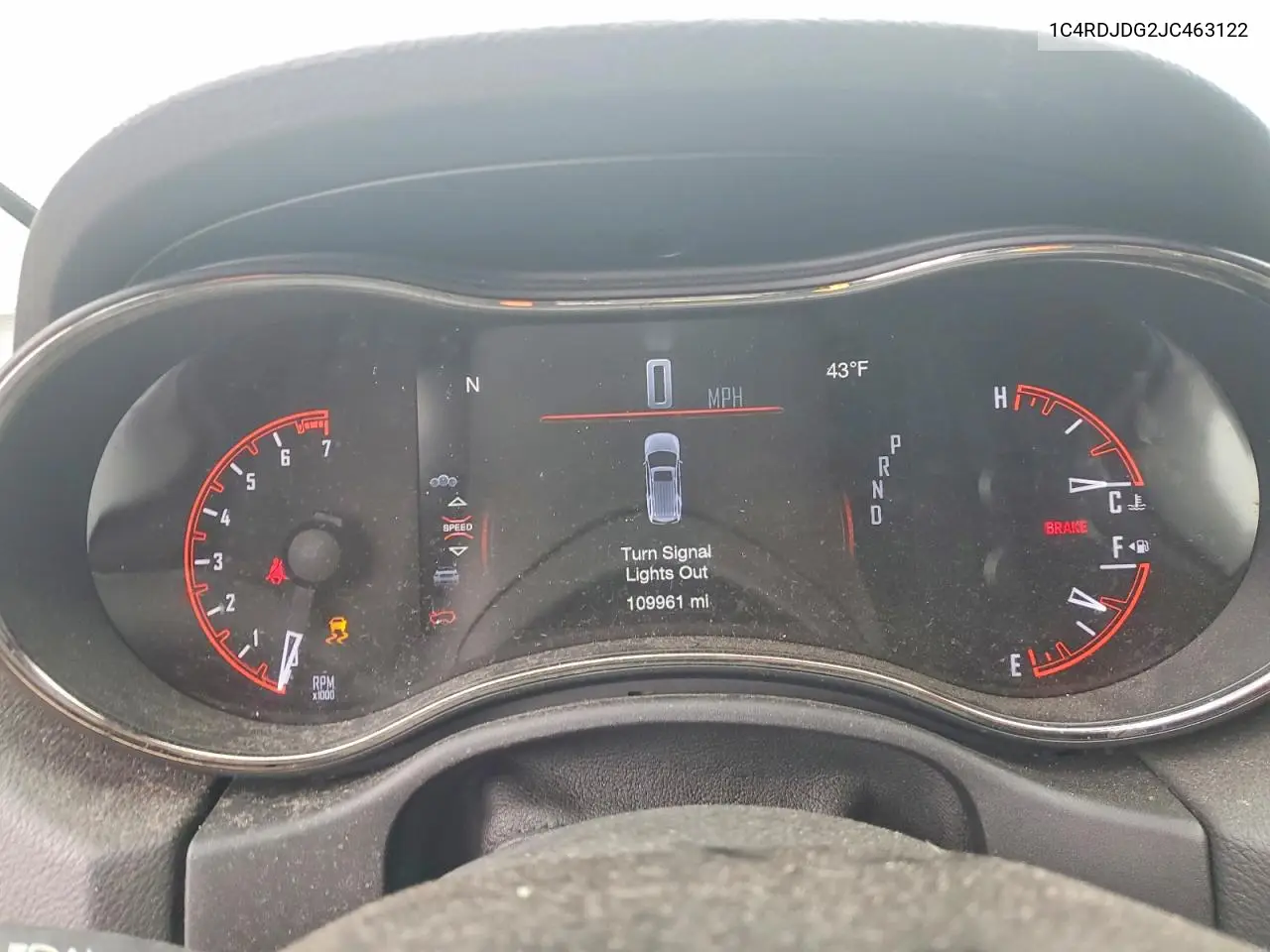 1C4RDJDG2JC463122 2018 Dodge Durango Gt