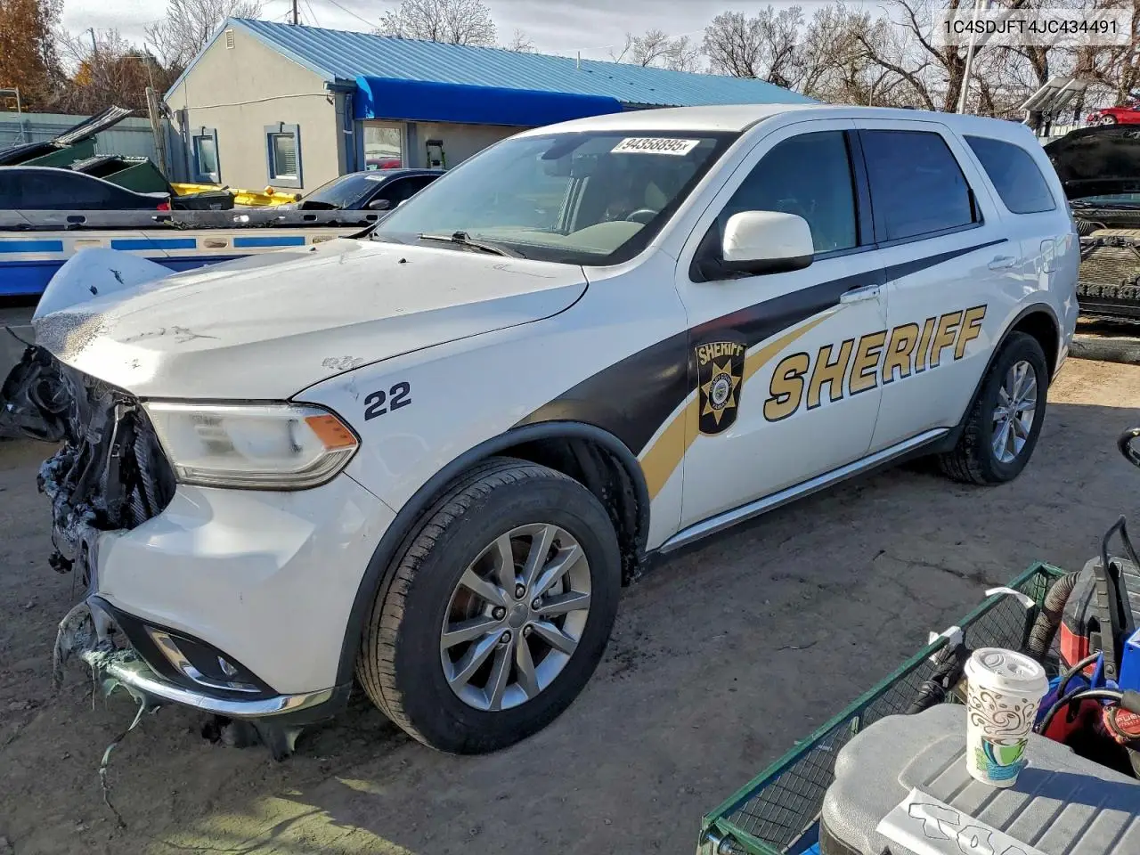 1C4SDJFT4JC434491 2018 Dodge Durango Ssv