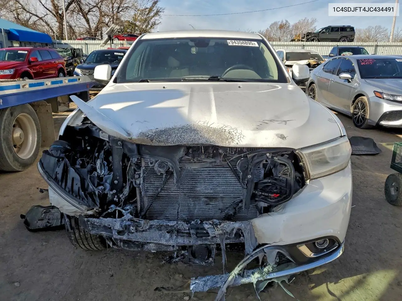 1C4SDJFT4JC434491 2018 Dodge Durango Ssv