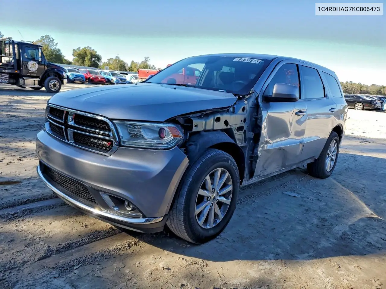1C4RDHAG7KC806473 2019 Dodge Durango Sxt