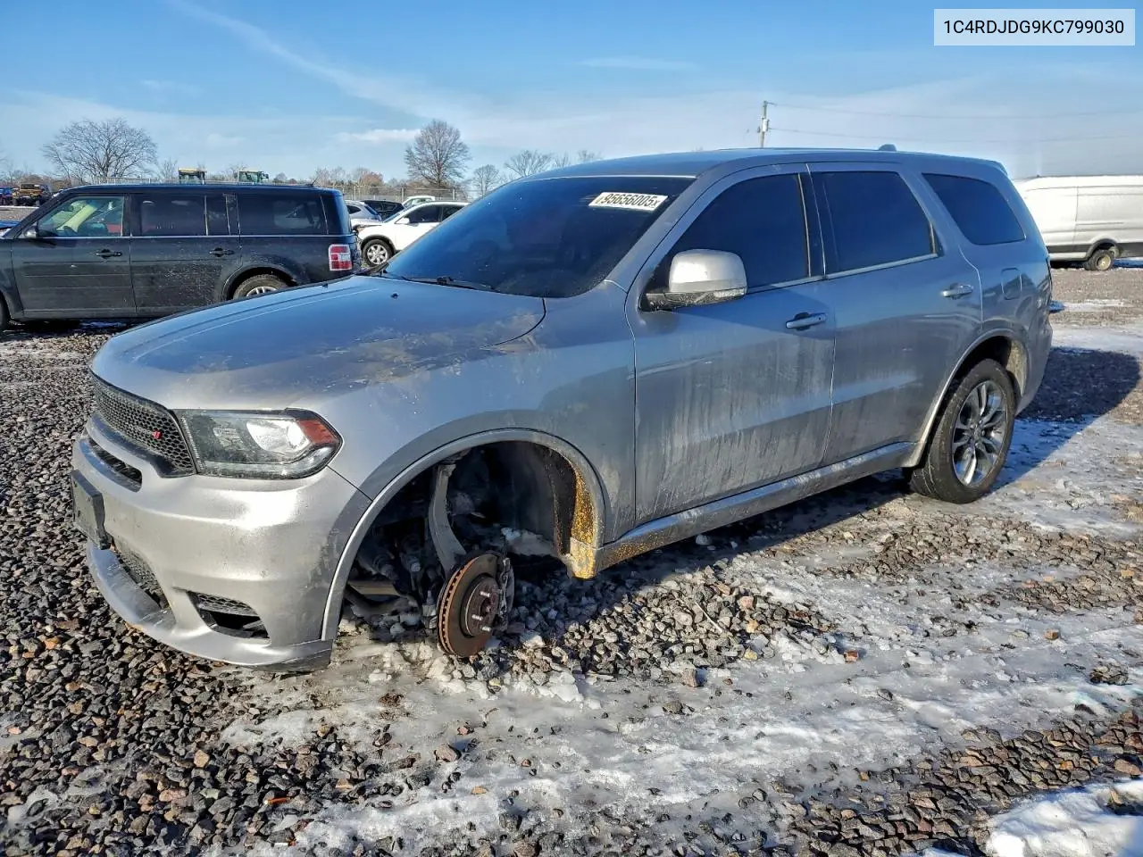 1C4RDJDG9KC799030 2019 Dodge Durango Gt