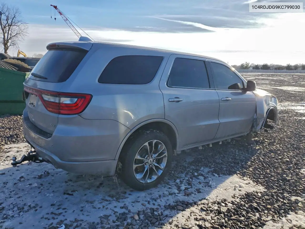 1C4RDJDG9KC799030 2019 Dodge Durango Gt