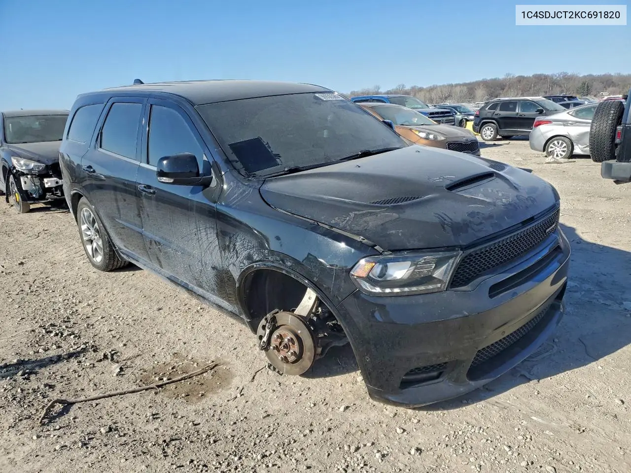 1C4SDJCT2KC691820 2019 Dodge Durango R/T
