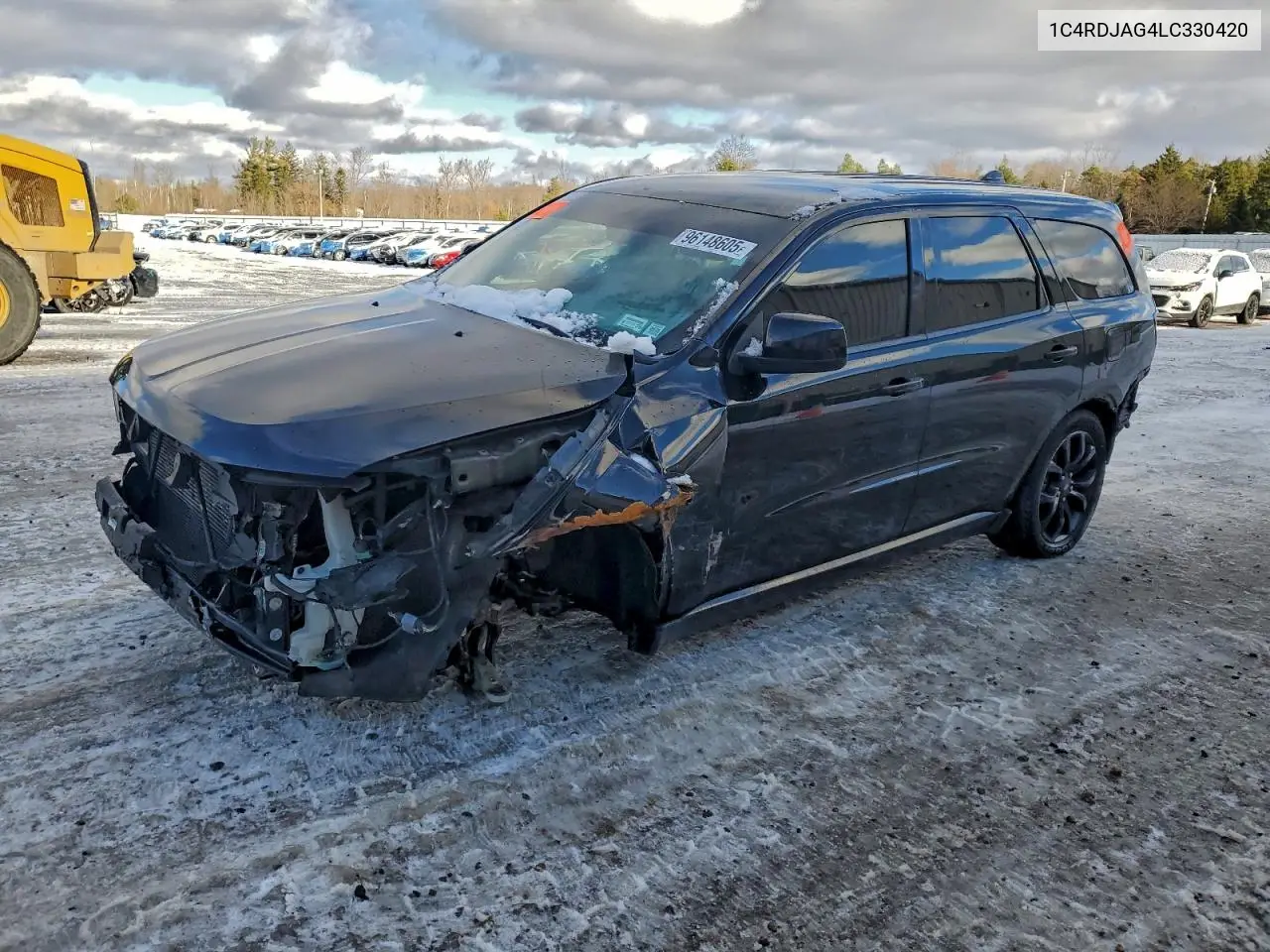 1C4RDJAG4LC330420 2020 Dodge Durango Sxt