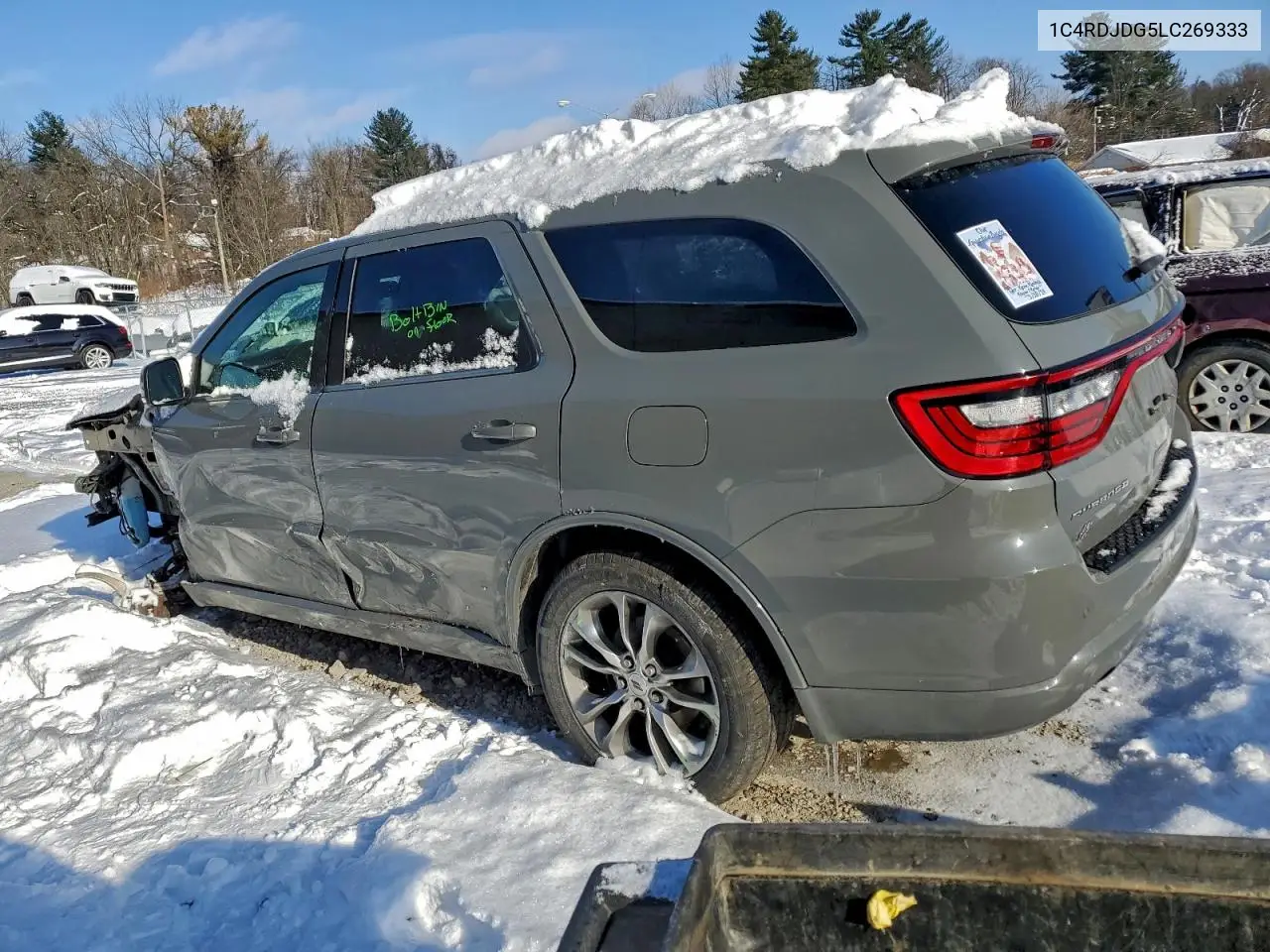 1C4RDJDG5LC269333 2020 Dodge Durango Gt