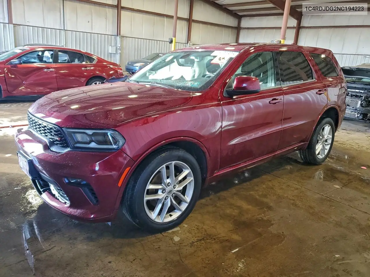 1C4RDJDG2NC194223 2022 Dodge Durango Gt