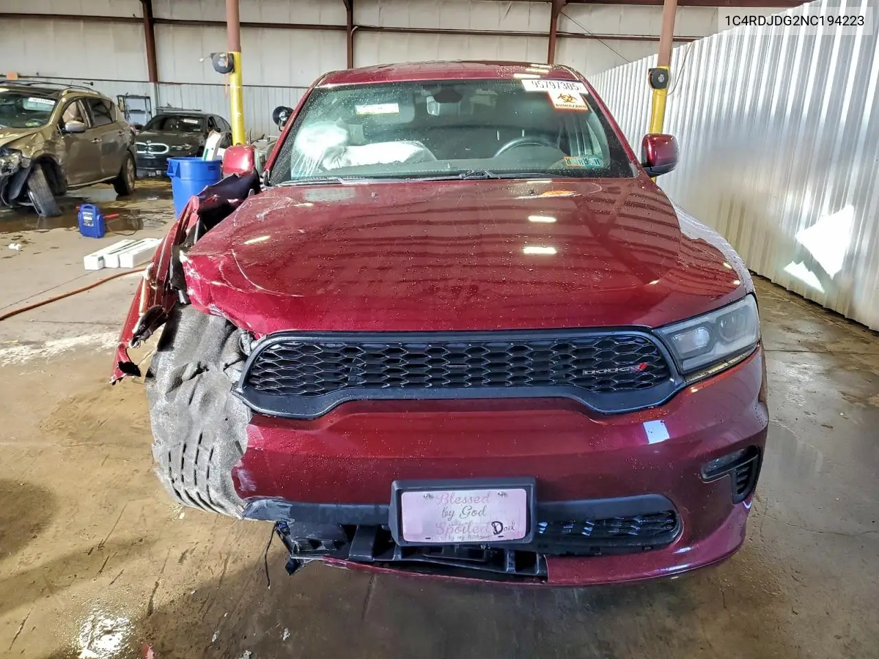 1C4RDJDG2NC194223 2022 Dodge Durango Gt