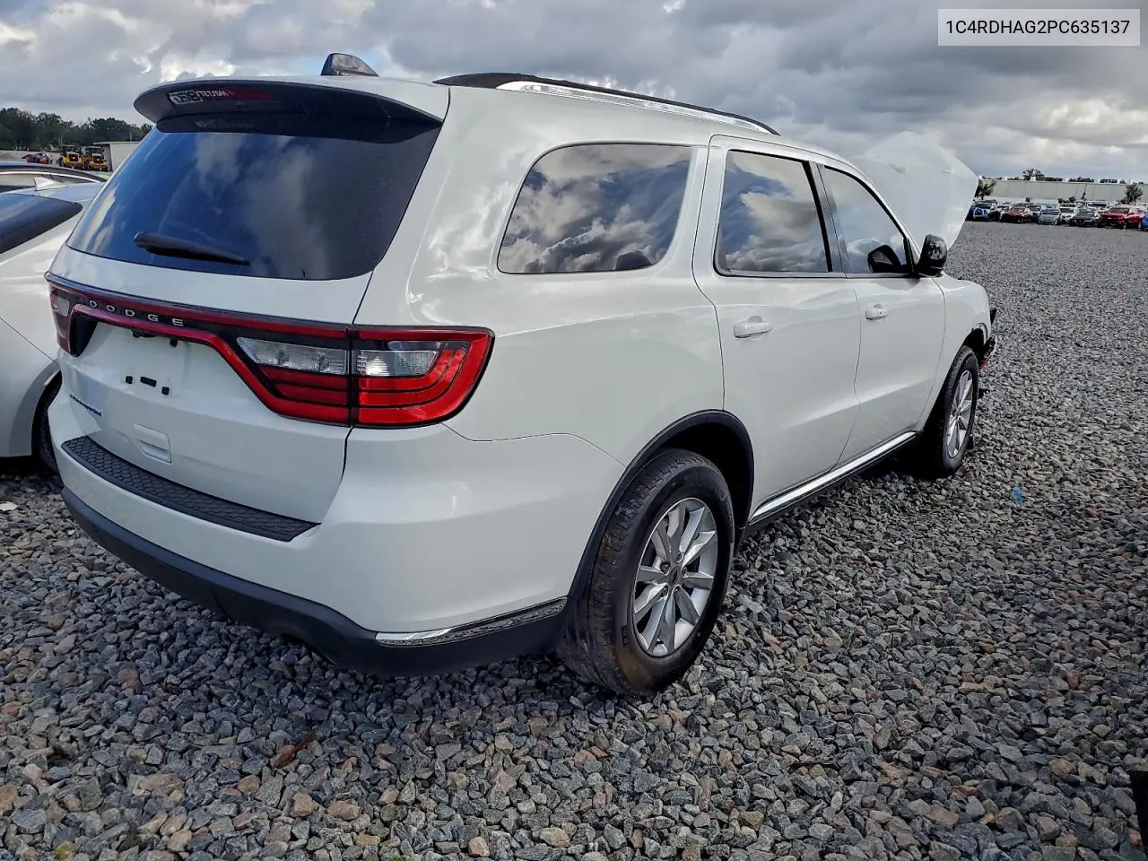 1C4RDHAG2PC635137 2023 Dodge Durango Sxt