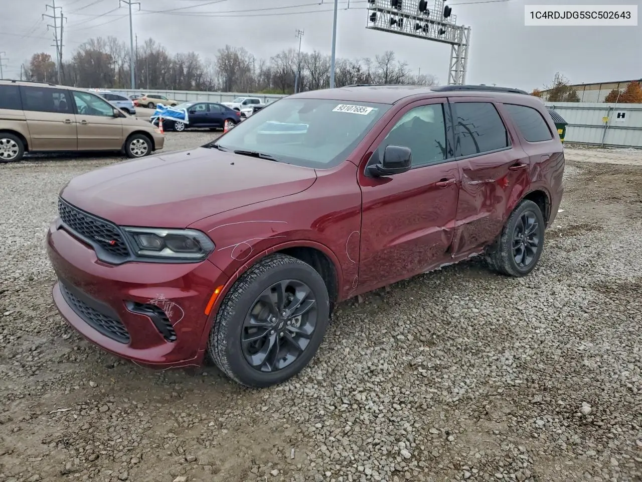 1C4RDJDG5SC502643 2025 Dodge Durango Gt