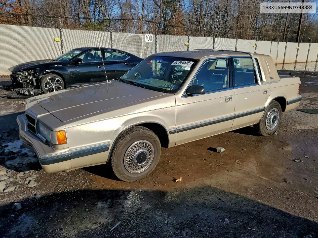 1B3XC56R9ND748384 1992 Dodge Dynasty Le
