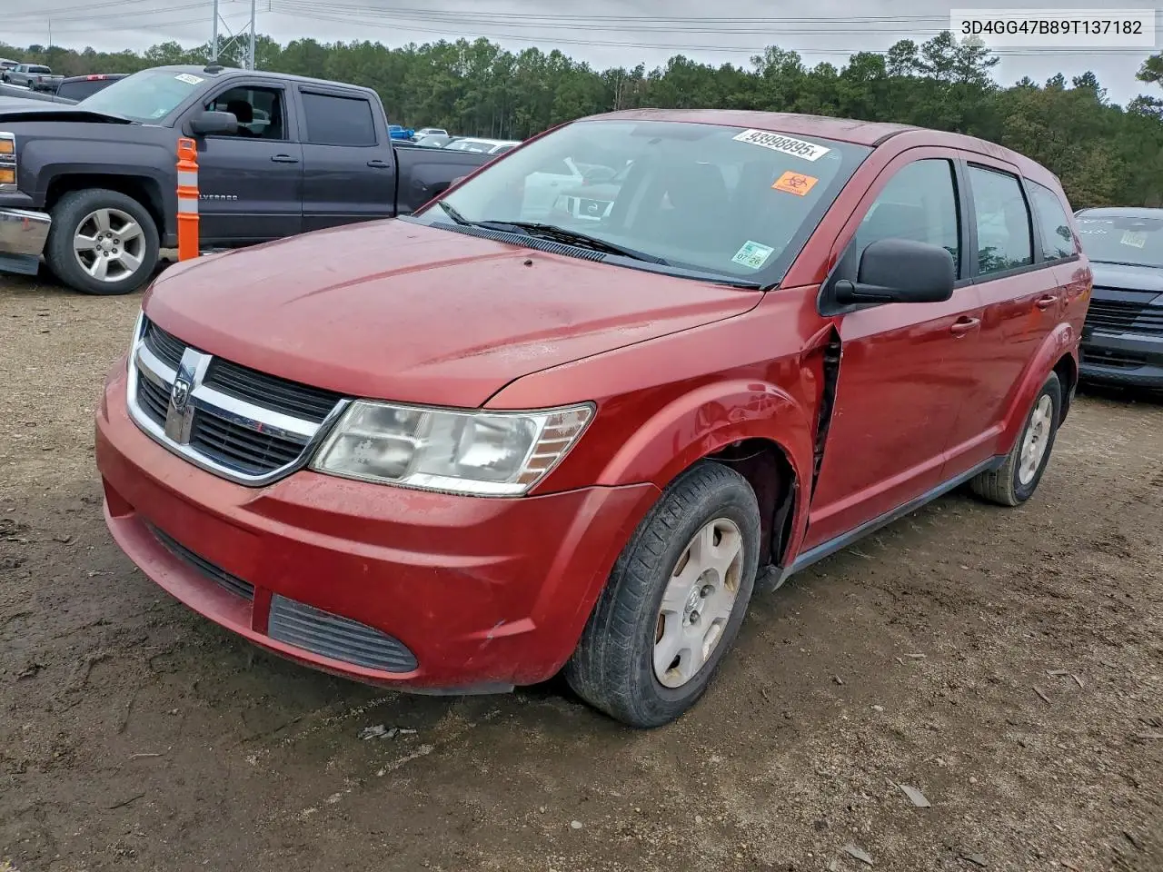3D4GG47B89T137182 2009 Dodge Journey Se