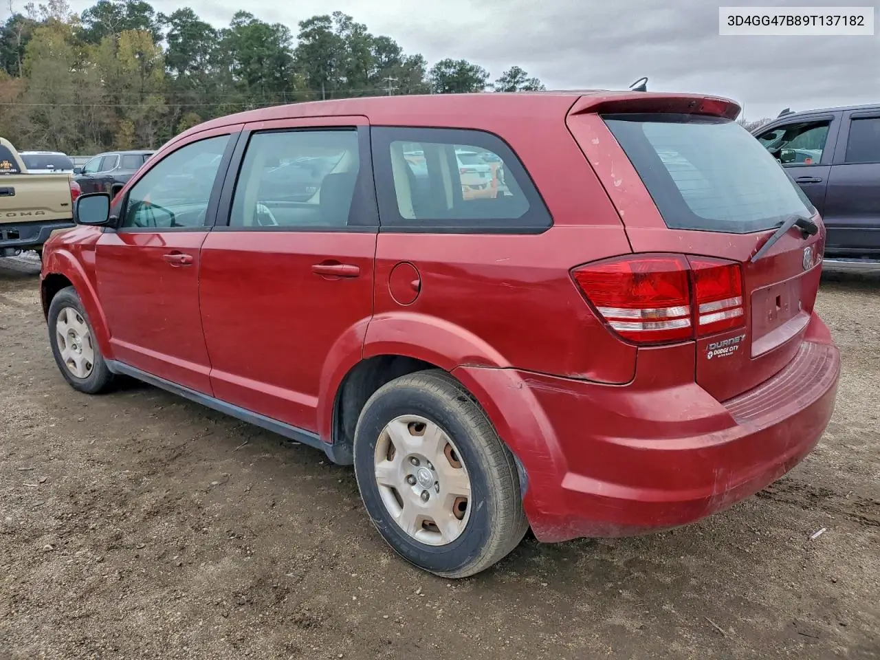3D4GG47B89T137182 2009 Dodge Journey Se