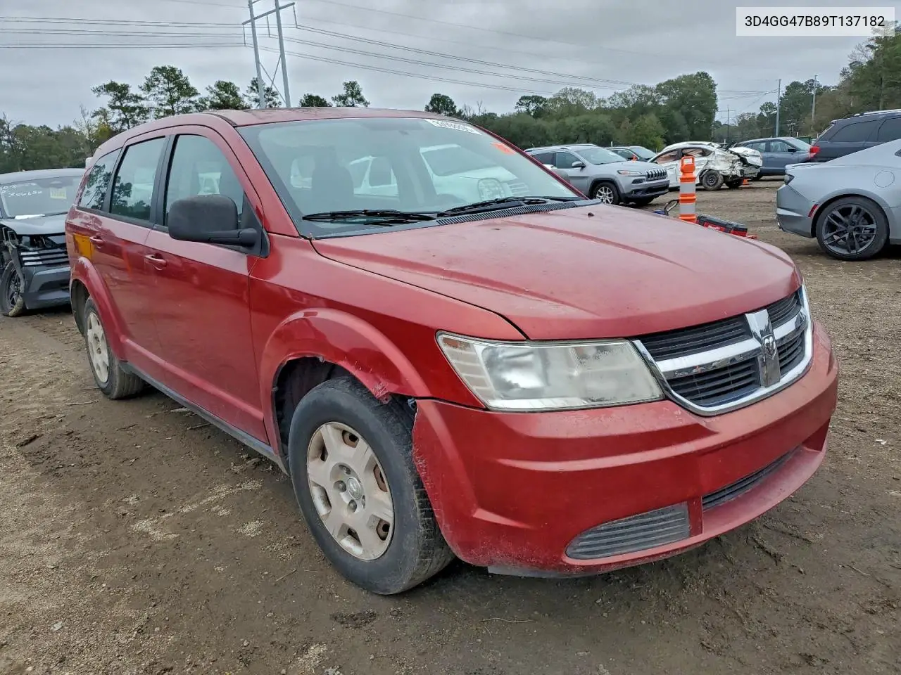 3D4GG47B89T137182 2009 Dodge Journey Se