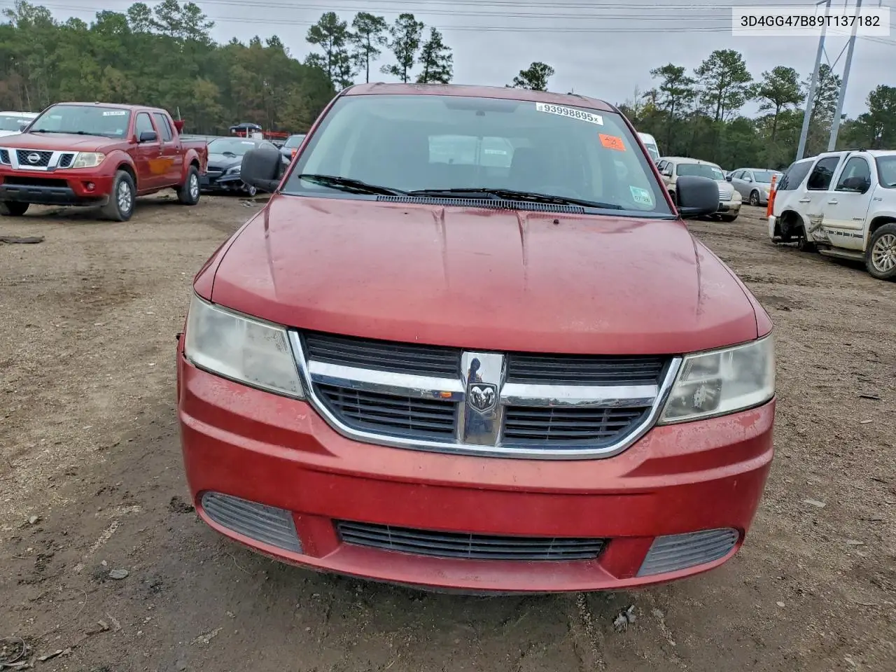 3D4GG47B89T137182 2009 Dodge Journey Se