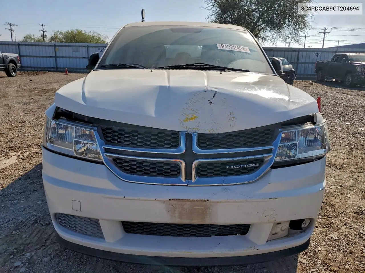 3C4PDCAB9CT204694 2012 Dodge Journey Se