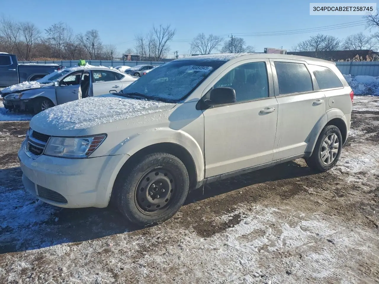 3C4PDCAB2ET258745 2014 Dodge Journey Se