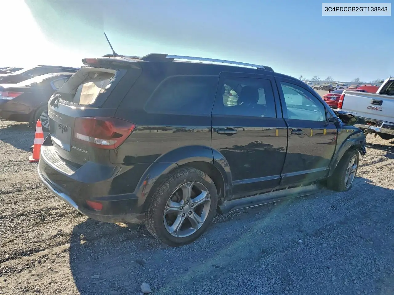 3C4PDCGB2GT138843 2016 Dodge Journey Crossroad