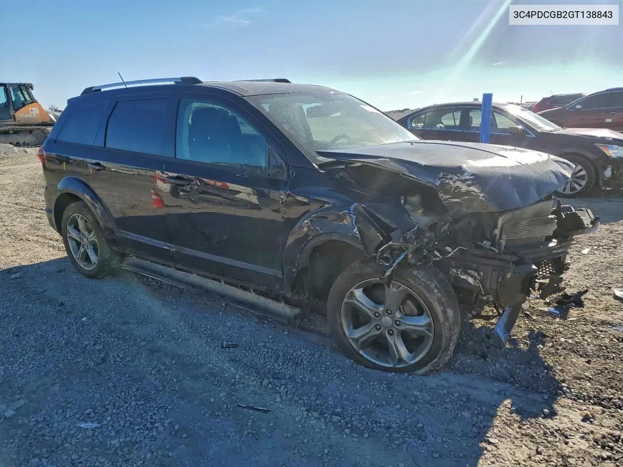 3C4PDCGB2GT138843 2016 Dodge Journey Crossroad