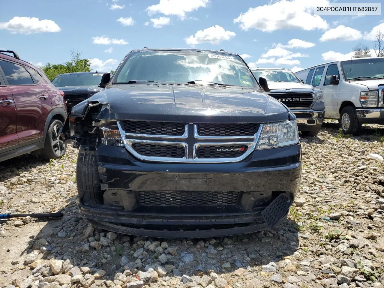2017 Dodge Journey Se VIN: 3C4PDCAB1HT682857 Lot: 59363885