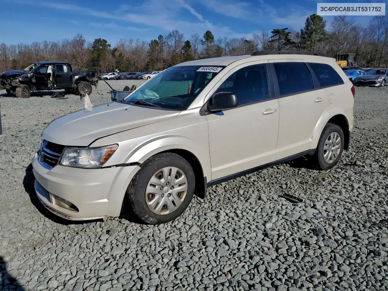 3C4PDCAB3JT531752 2018 Dodge Journey Se