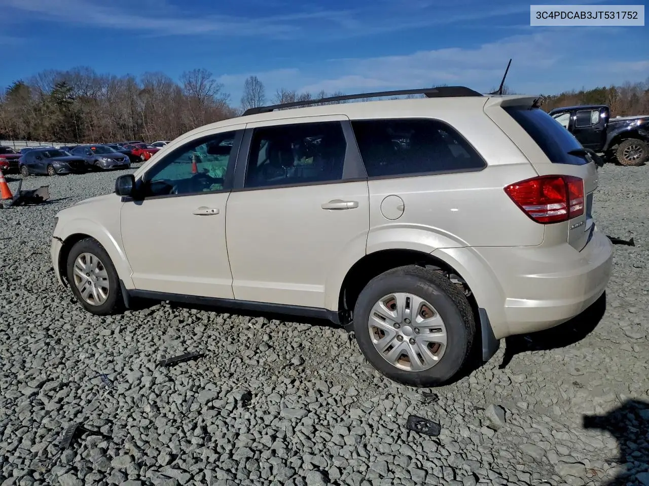 3C4PDCAB3JT531752 2018 Dodge Journey Se