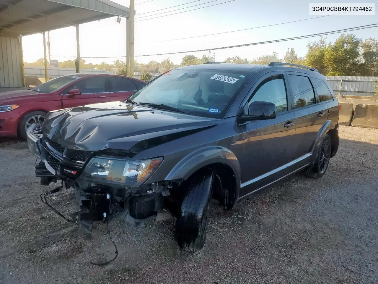 3C4PDCBB4KT794462 2019 Dodge Journey Se