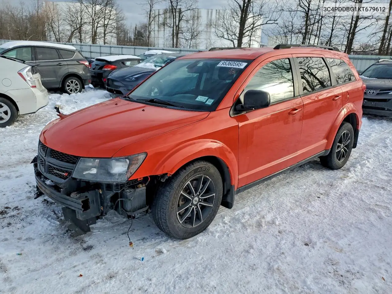 3C4PDDBG1KT679612 2019 Dodge Journey Se