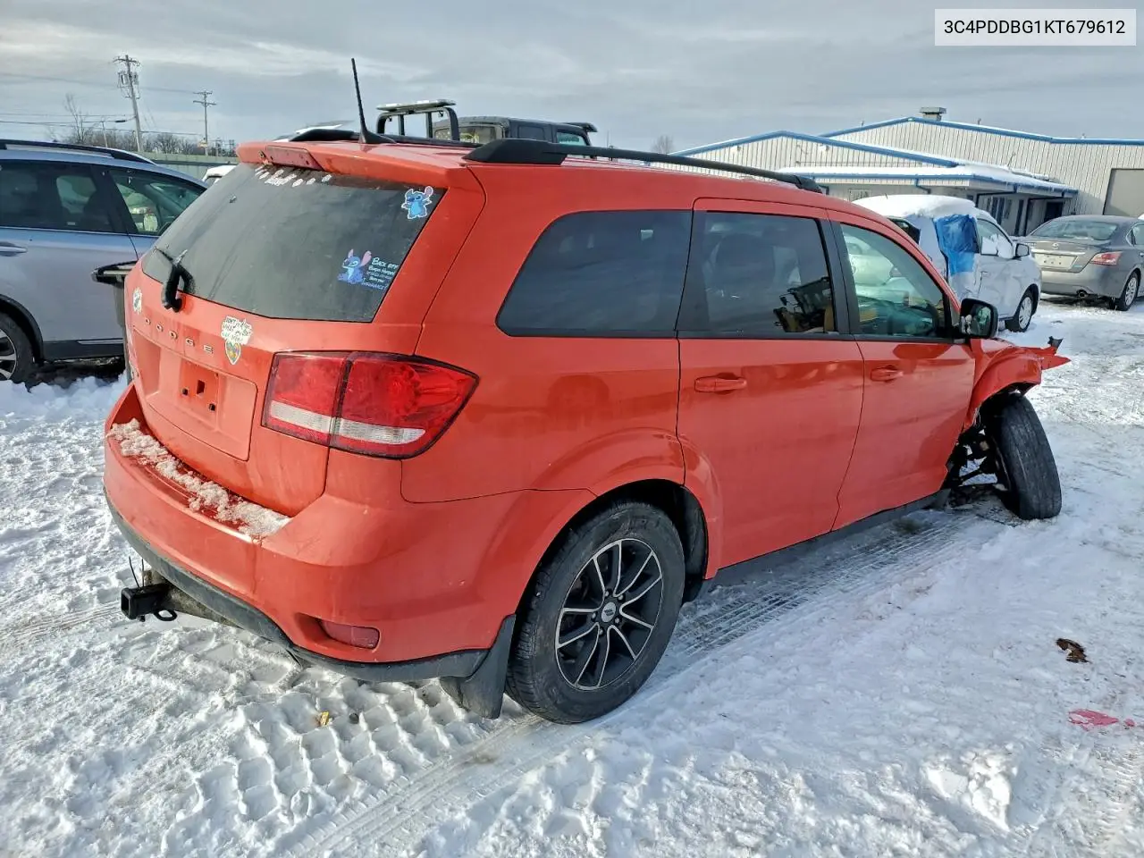 3C4PDDBG1KT679612 2019 Dodge Journey Se