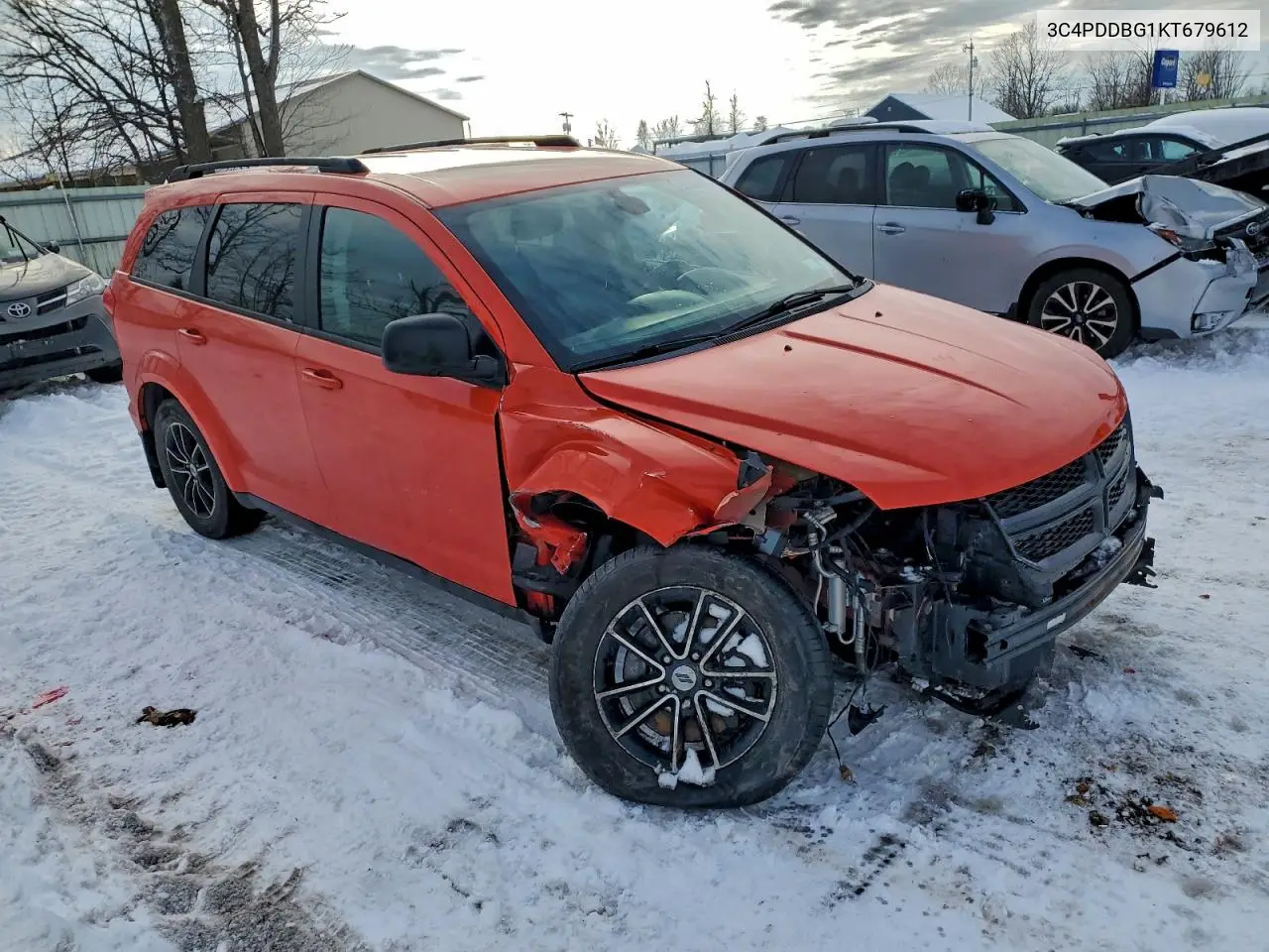 3C4PDDBG1KT679612 2019 Dodge Journey Se