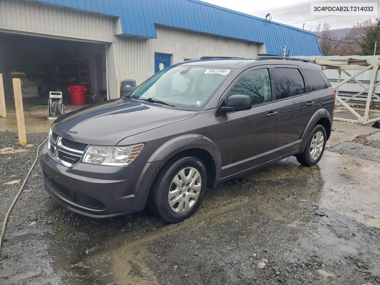 3C4PDCAB2LT214032 2020 Dodge Journey Se