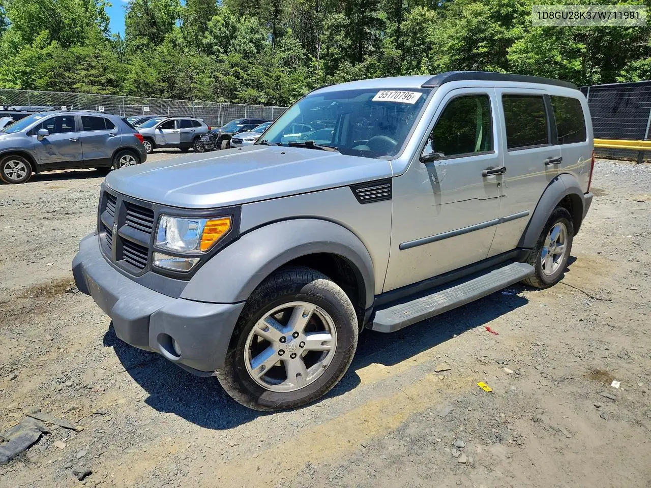 2007 Dodge Nitro Sxt VIN: 1D8GU28K37W711981 Lot: 55170796