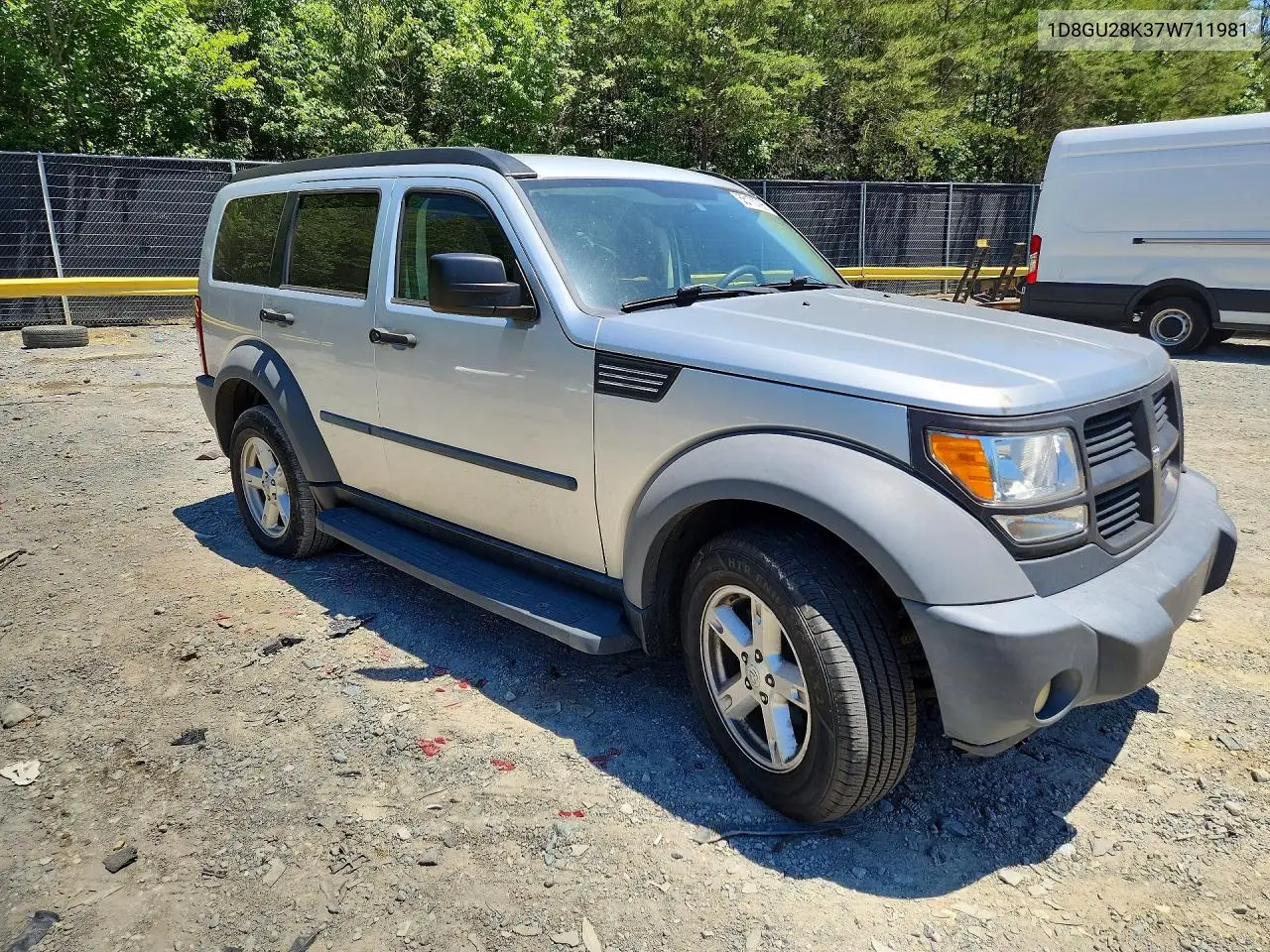 2007 Dodge Nitro Sxt VIN: 1D8GU28K37W711981 Lot: 55170796